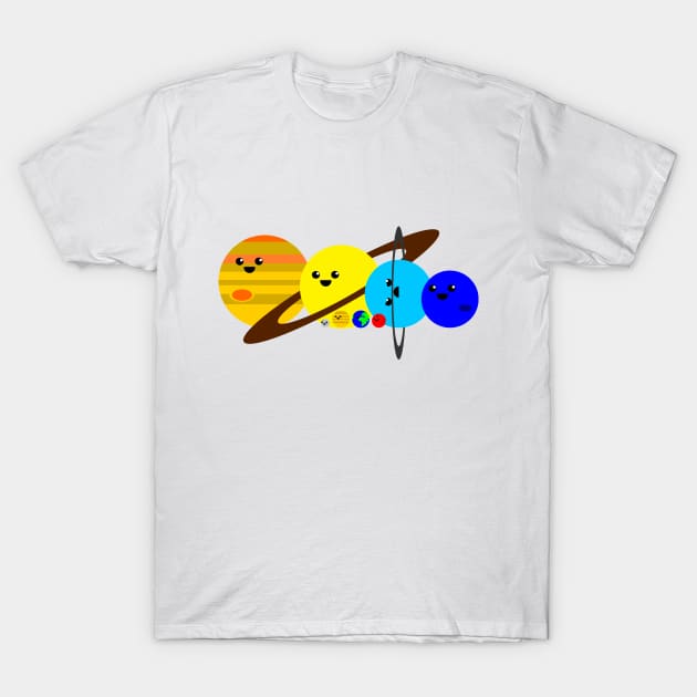 Solar System T-Shirt by lucamendieta